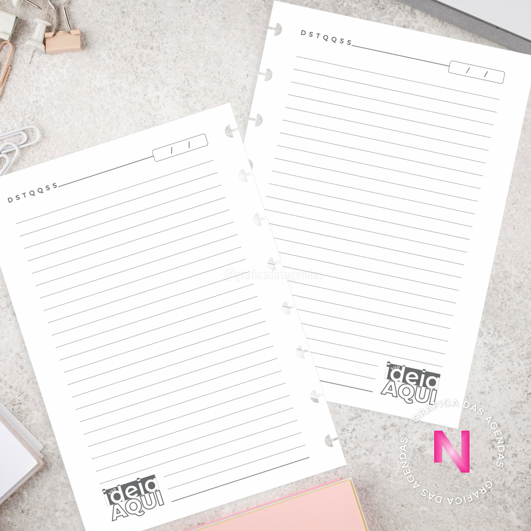 Refil Caderno de Disco Personalizado